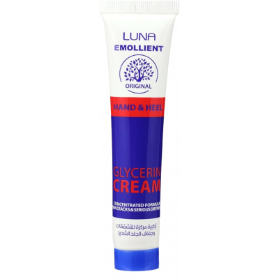 LUNA EMOLLIENT HAND & HEEL GLYCERIN CONCENTRATED FORMULA CREAM 40 GM